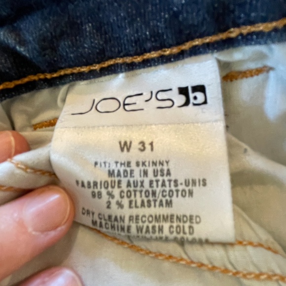 Joe’s Jeans Fit: The Skinny Wash: Blair cut W01782 size 31 blue - Picture 5 of 7
